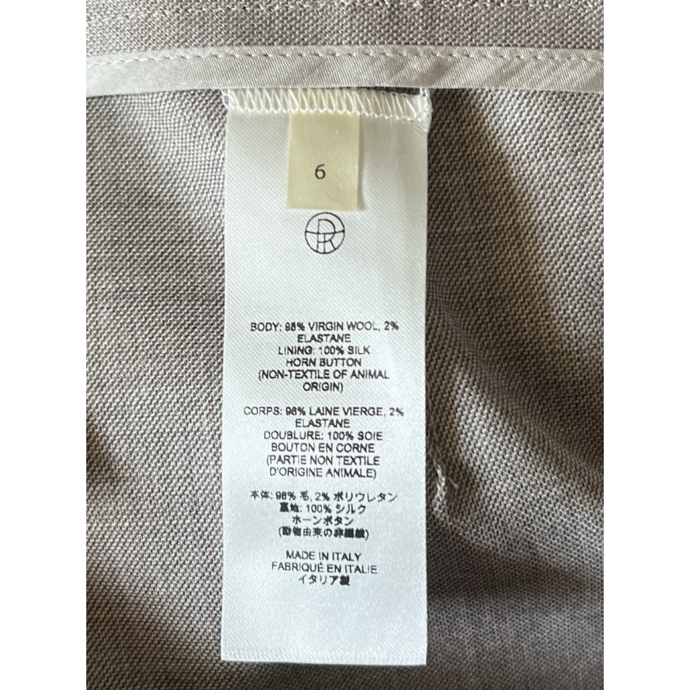 NWT THE ROW Diane Virgin Wool Straight Leg Pants 6 Quiet Luxury Capsule Career - Picture 11 of 11